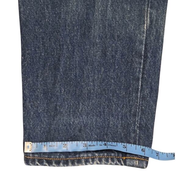 Vtg Levis 501 Jeans Button Fly USA 90s Blue Straight Juniors 13 29x30.5 Actual - Picture 15 of 16